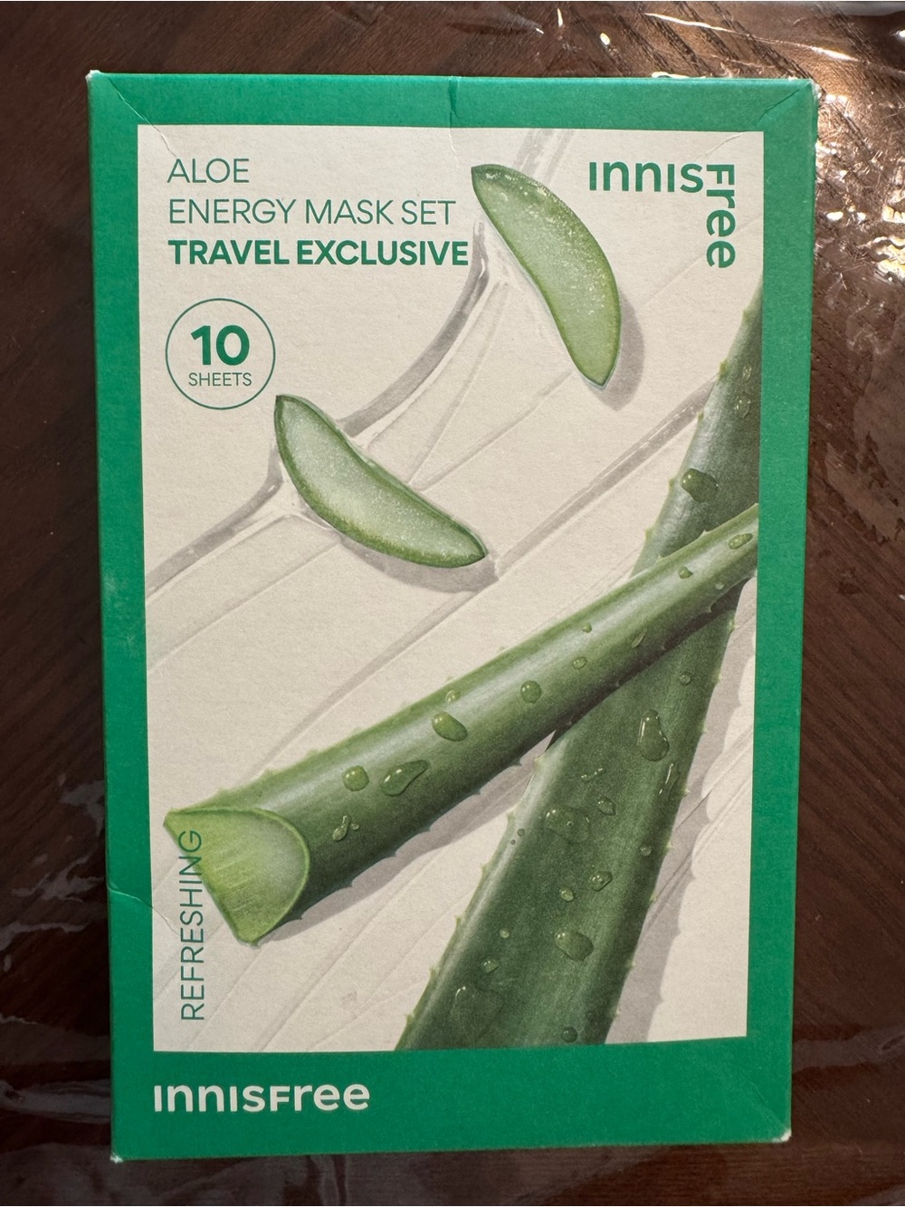 Innisfree Aloe Energy Mask Set - Green (10 Sheets)